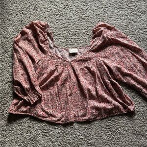 Universal Threads square neck floral shirt